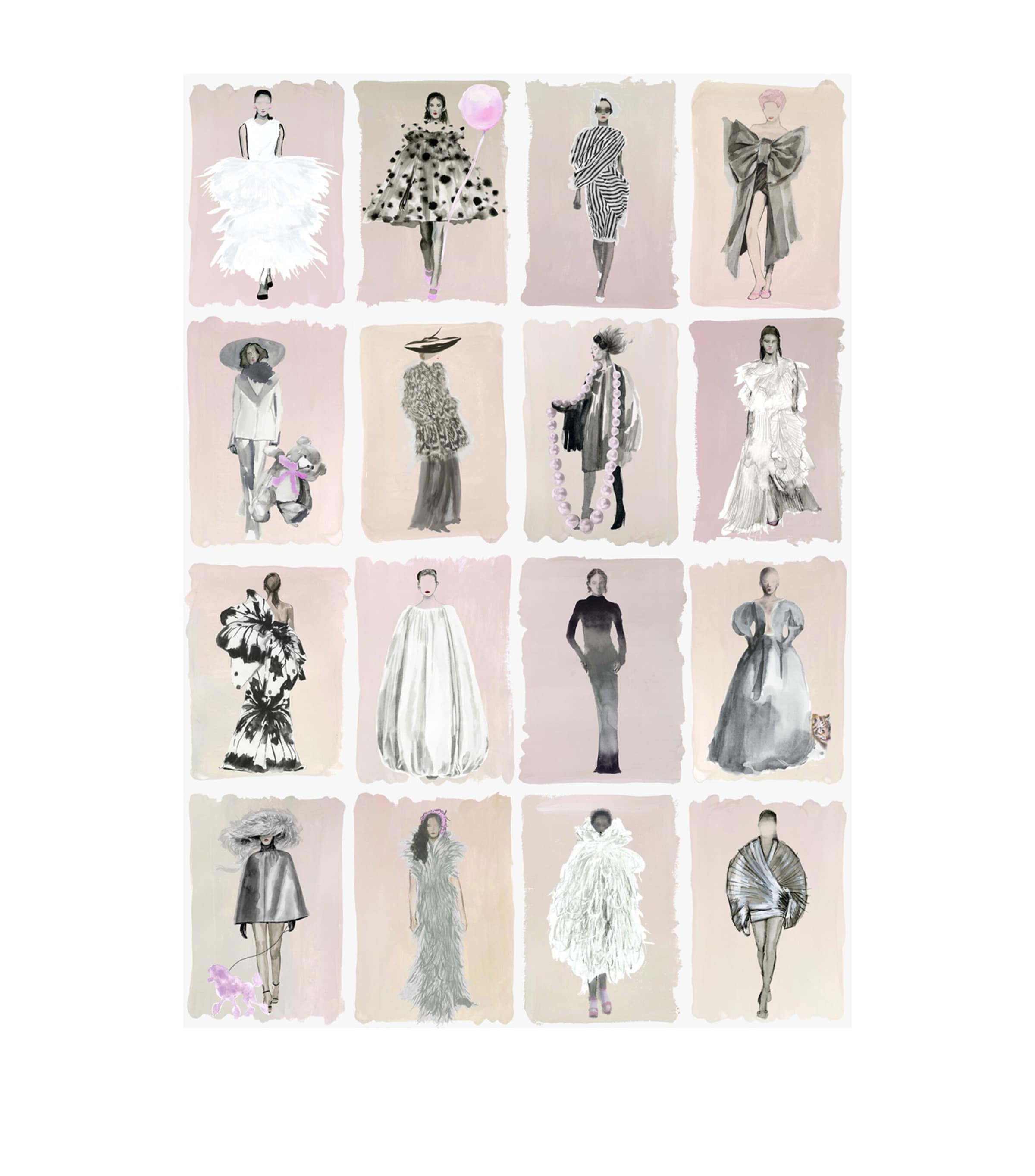 Cole & Son x Harrods Interior Design 175 Anniversary Edition Couture Carousel Wallpaper - Blush