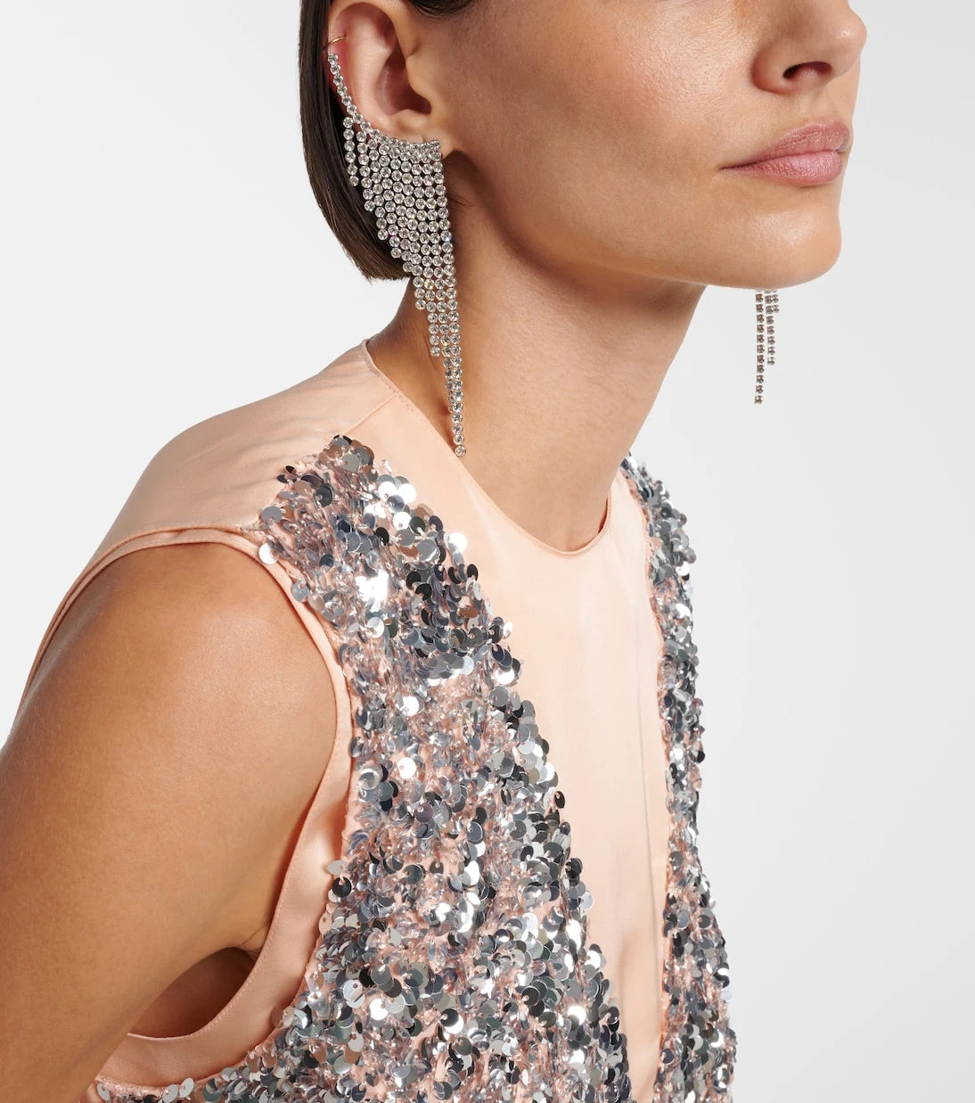 Rabanne - Embellished drop earrings