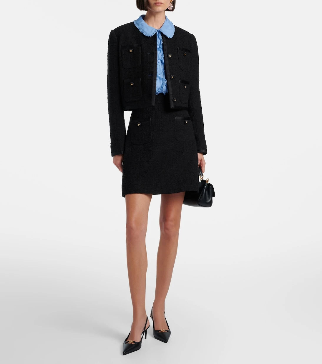 Dolce&Gabbana - Ruffled semi-sheer silk blouse