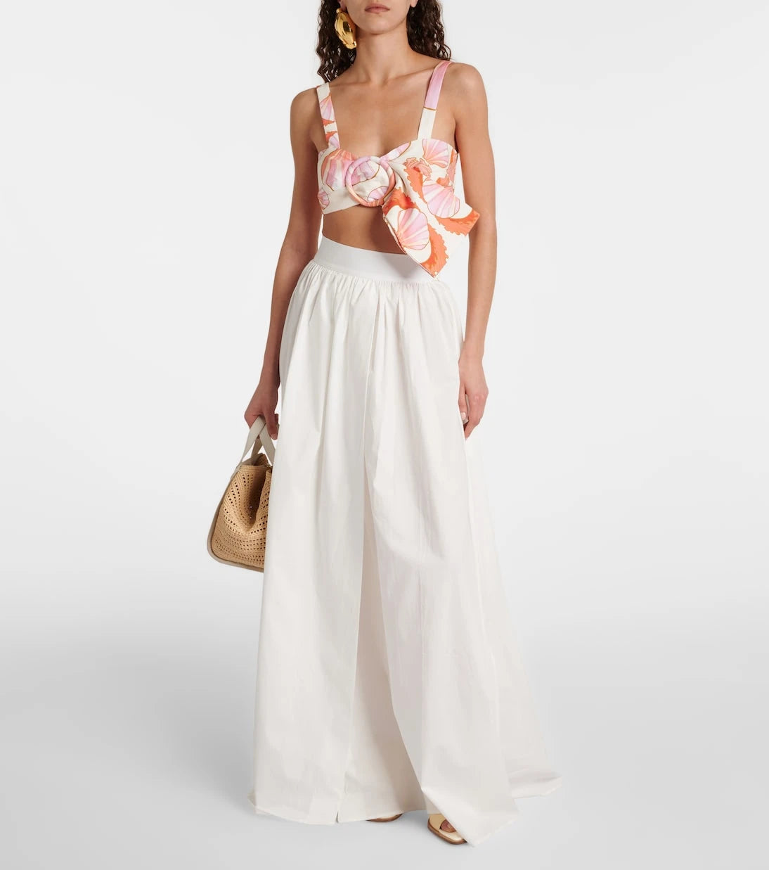 Adriana Degreas - Cotton poplin maxi skirt