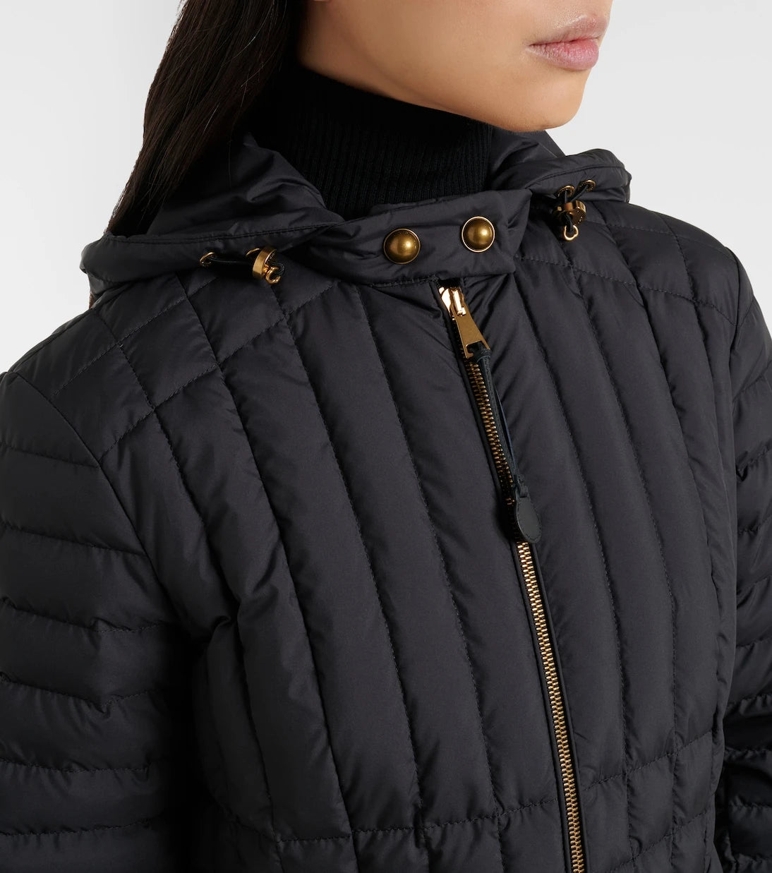 Moncler - Menthelong quilted down coat