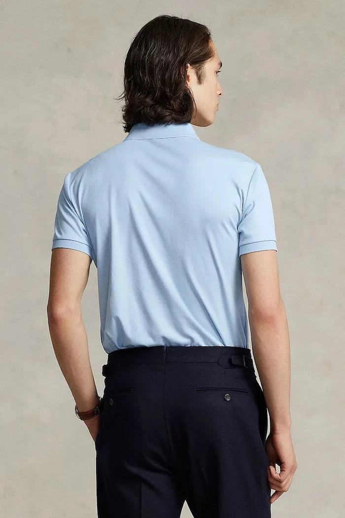 Памучна тениска с яка Polo Ralph Lauren