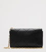 Black Leather Quilted EKD Clutch Bag
