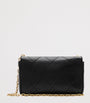 Burberry Black Leather Quilted EKD Clutch Bag