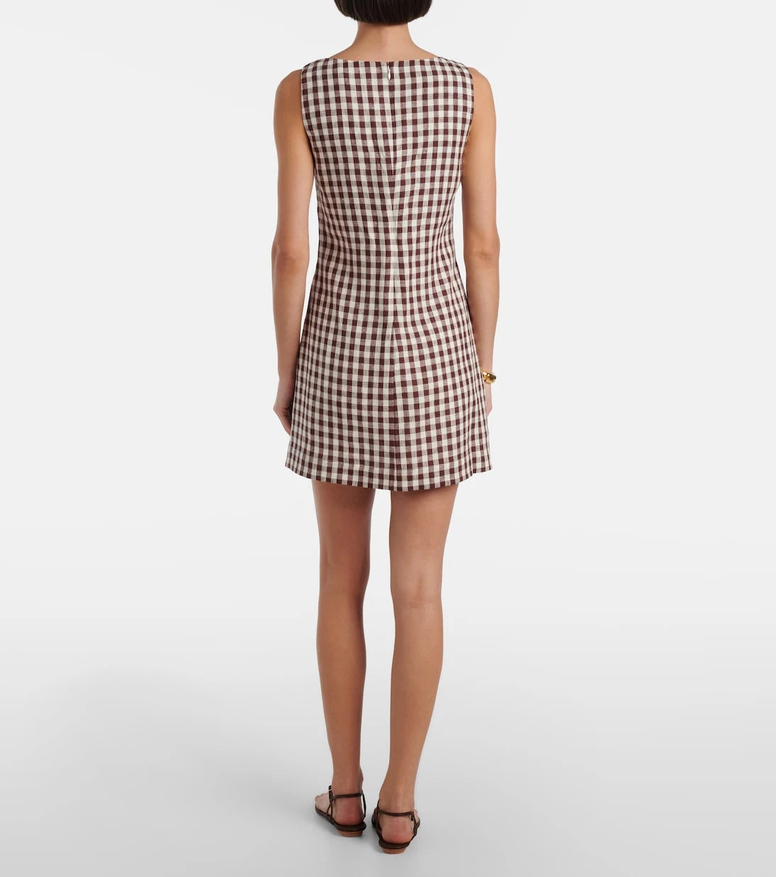 Posse - Sadie gingham linen minidress