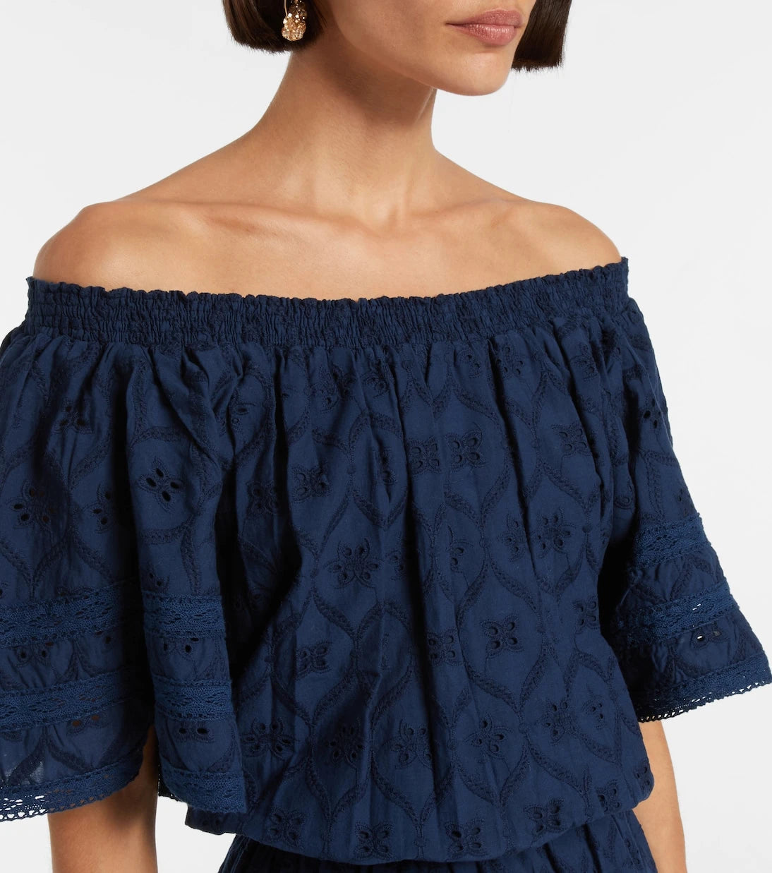 Melissa Odabash - Micha broderie anglaise cotton minidress