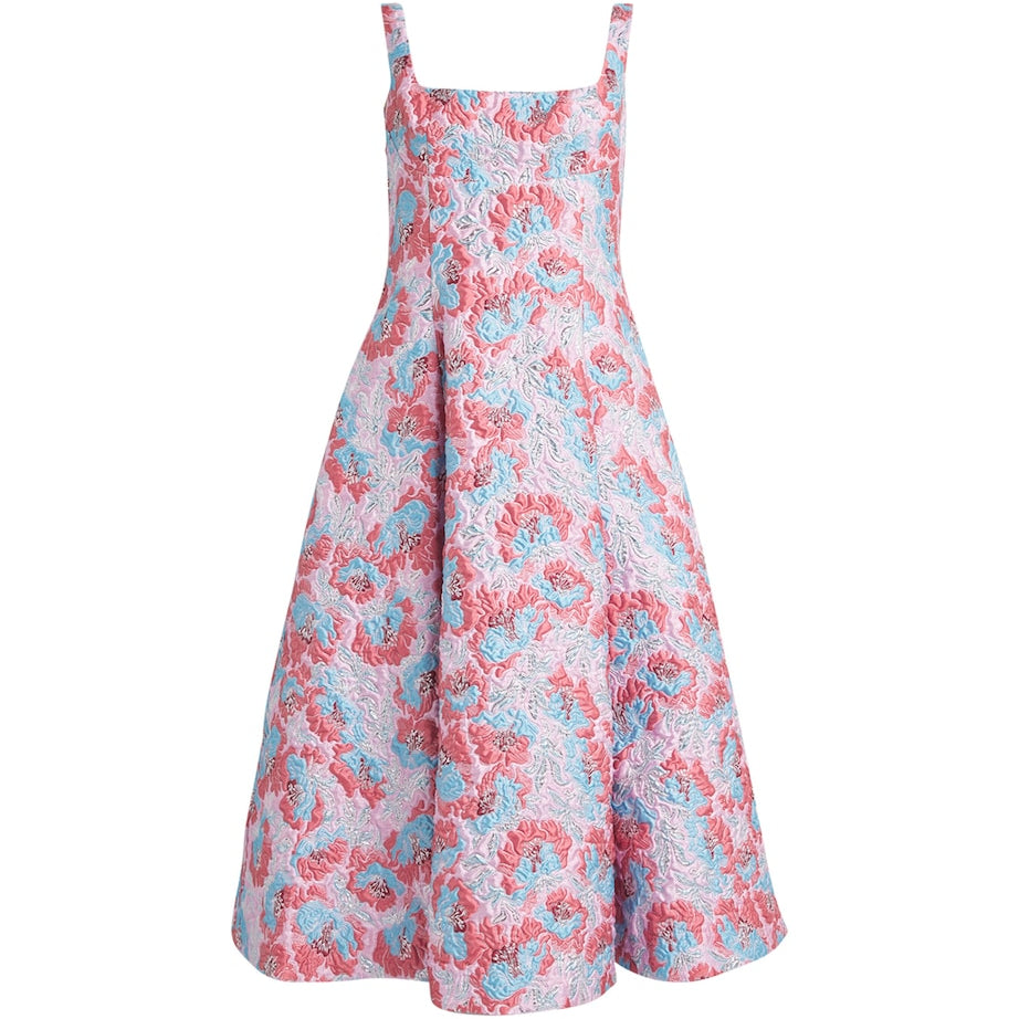 Mary Katrantzou Jacquard Ceramica Beaux Midi Dress