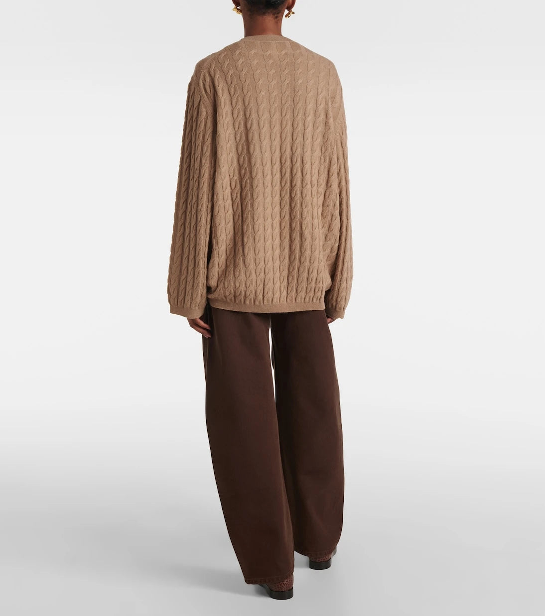 Jardin des Orangers - Cable-knit wool and cashmere sweater