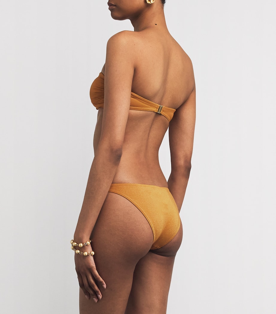 Yellow Flower Lucky Bandeau Bikini