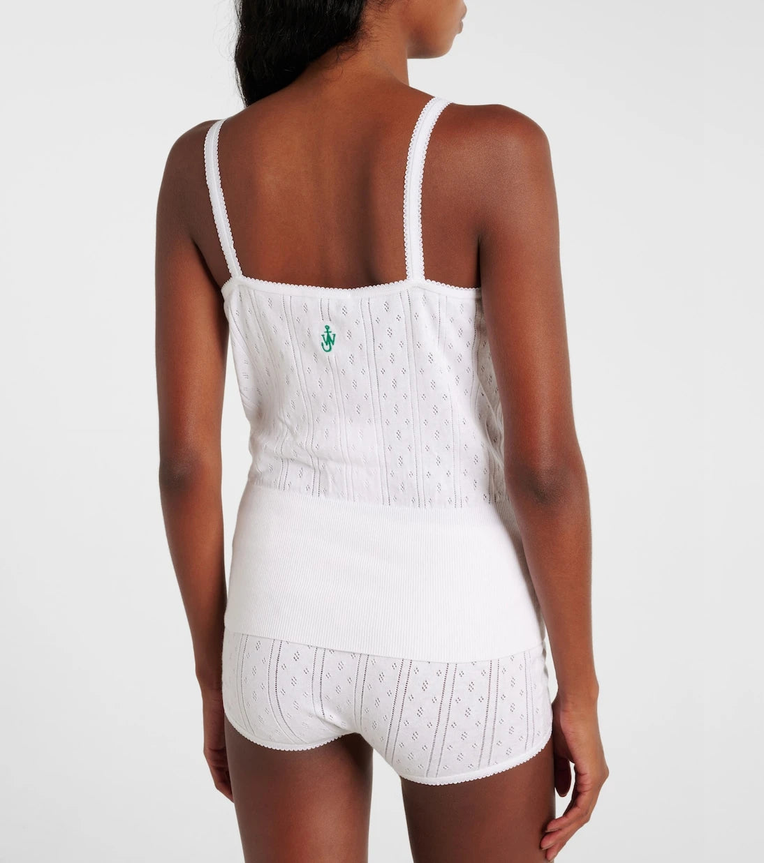 JW Anderson - Pointelle cotton and cashmere camisole