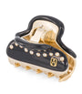 Gold-Plated Crystal-Embellished Claw Hair Clip