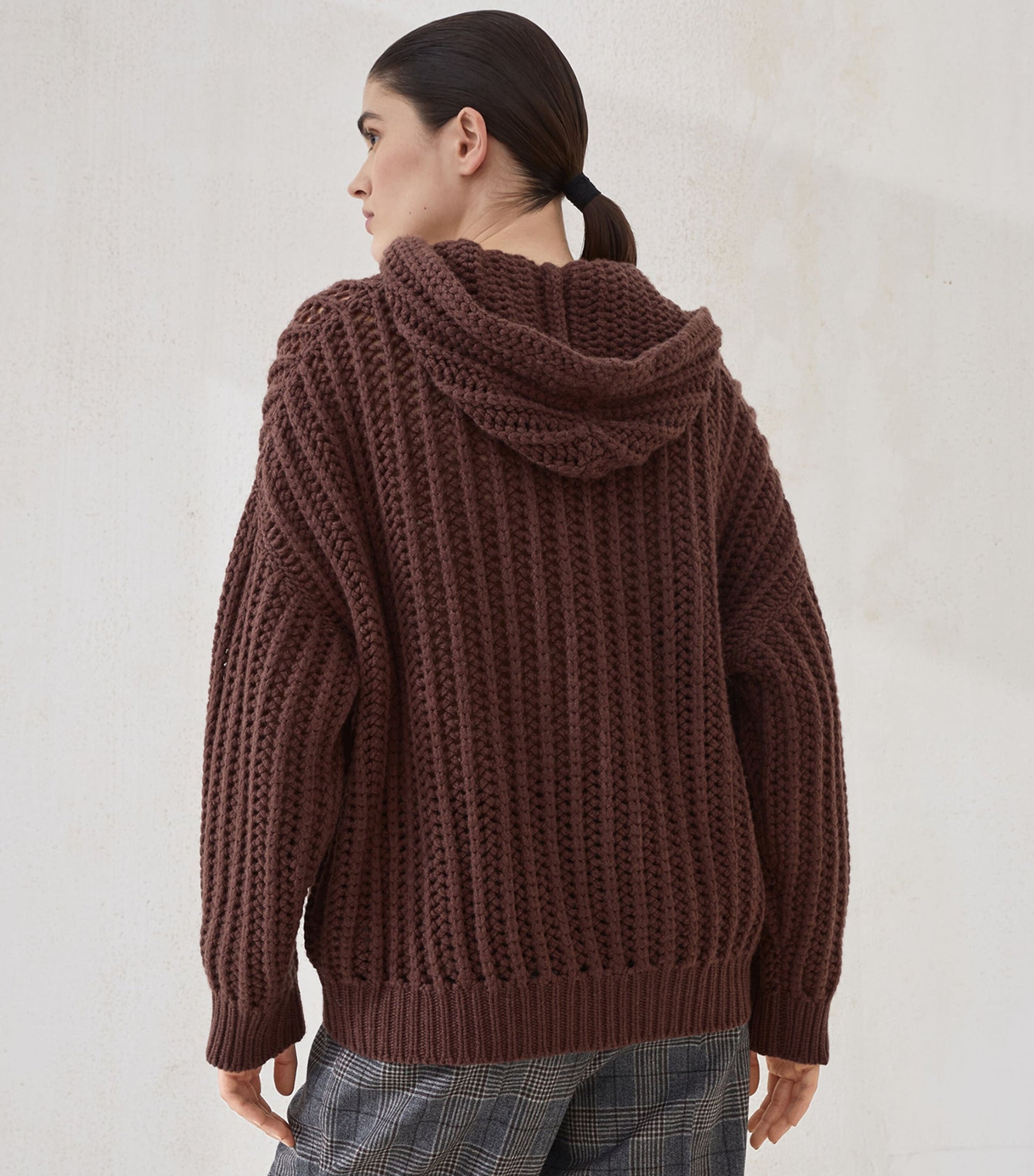 Brunello Cucinelli Black Cashmere Zip-Up Hoodie