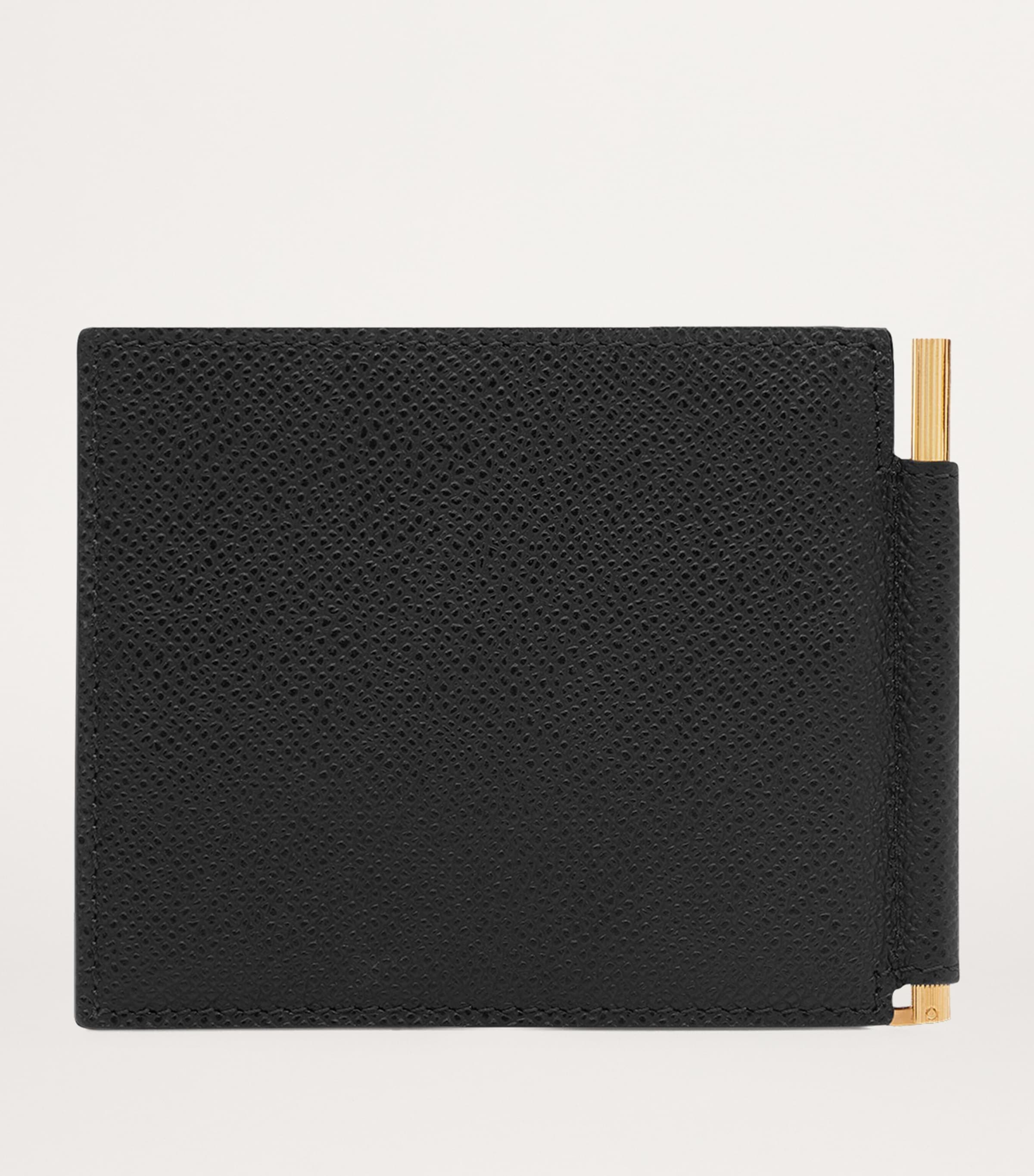 Leather T-Line Money Clip Wallet