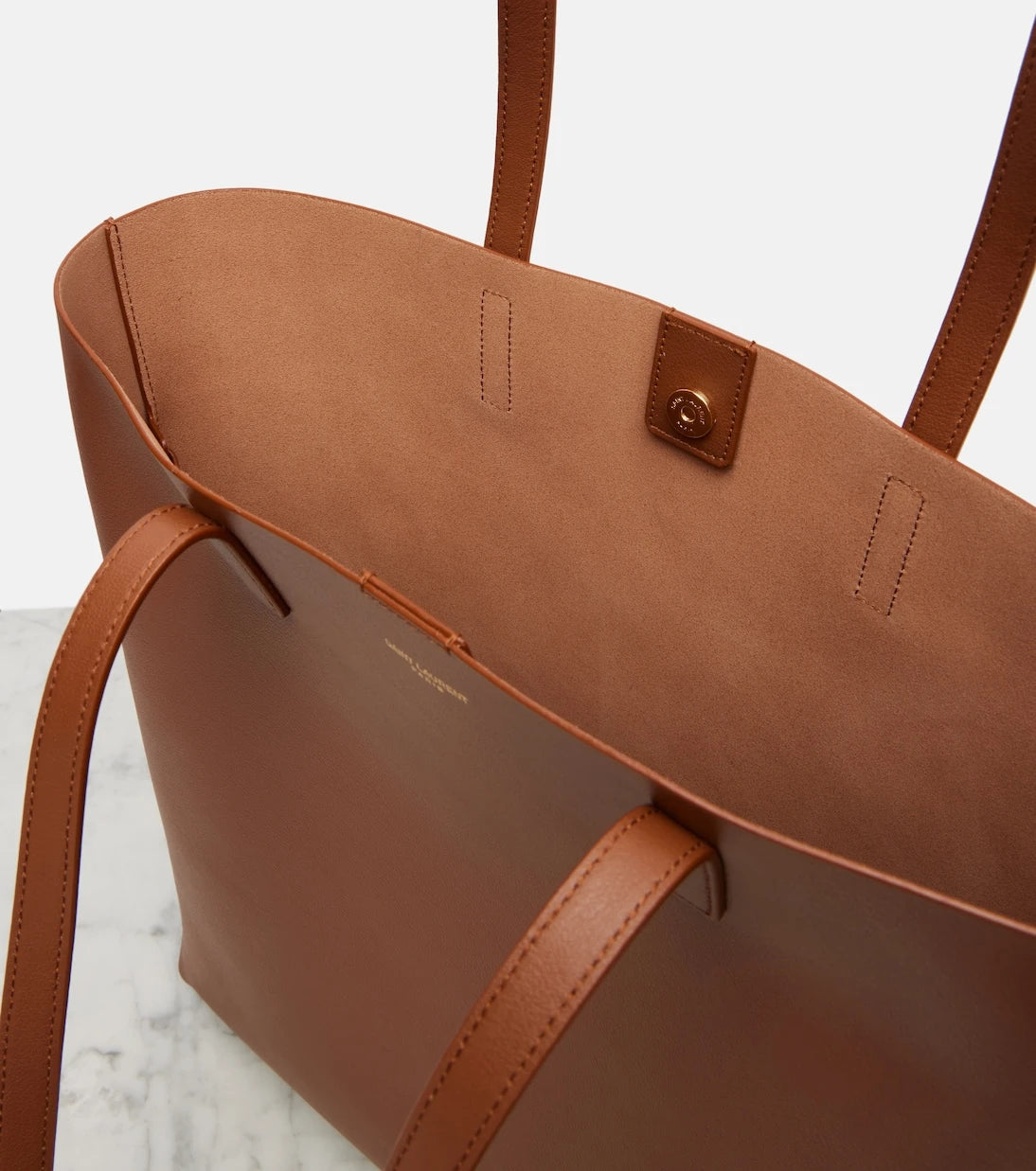 Saint Laurent - Shopping leather tote bag