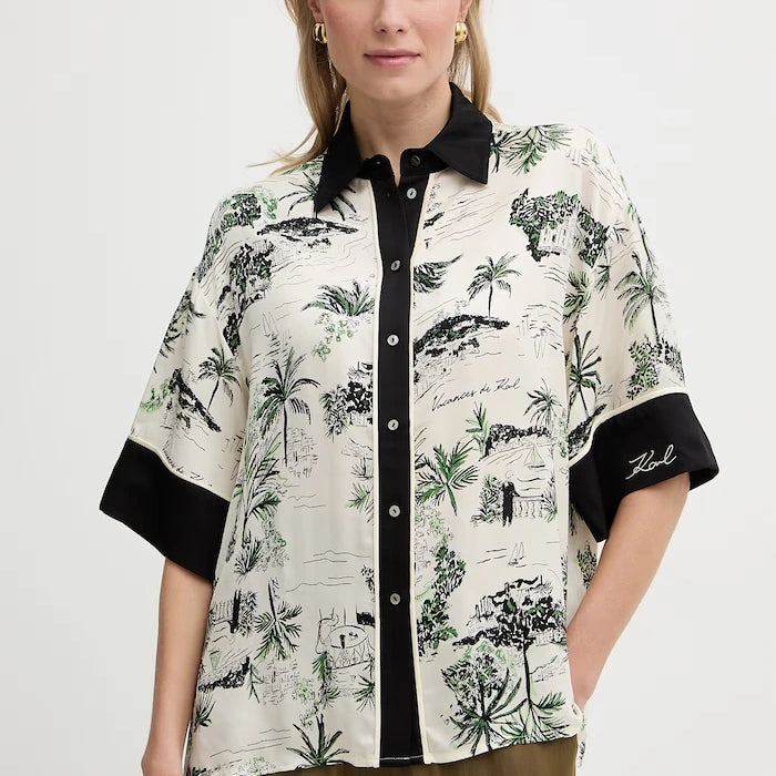 Karl Lagerfeld дамска риза от вискоза