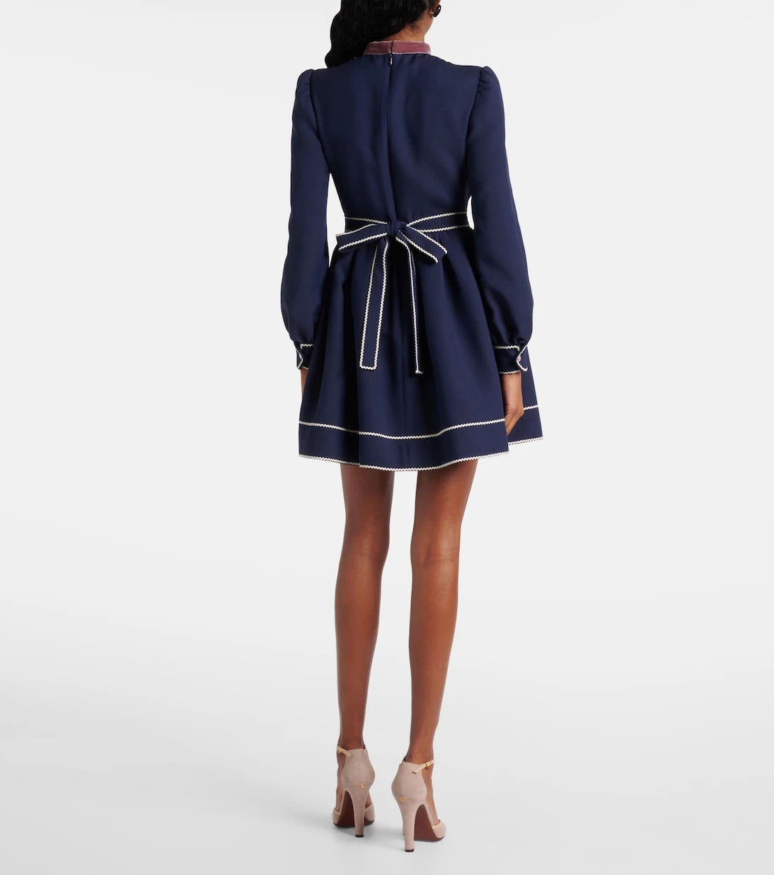 Valentino - Crepe Couture bow-detail minidress