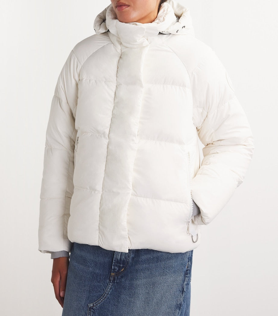 Canada Goose White Down-Filled Junction Parka