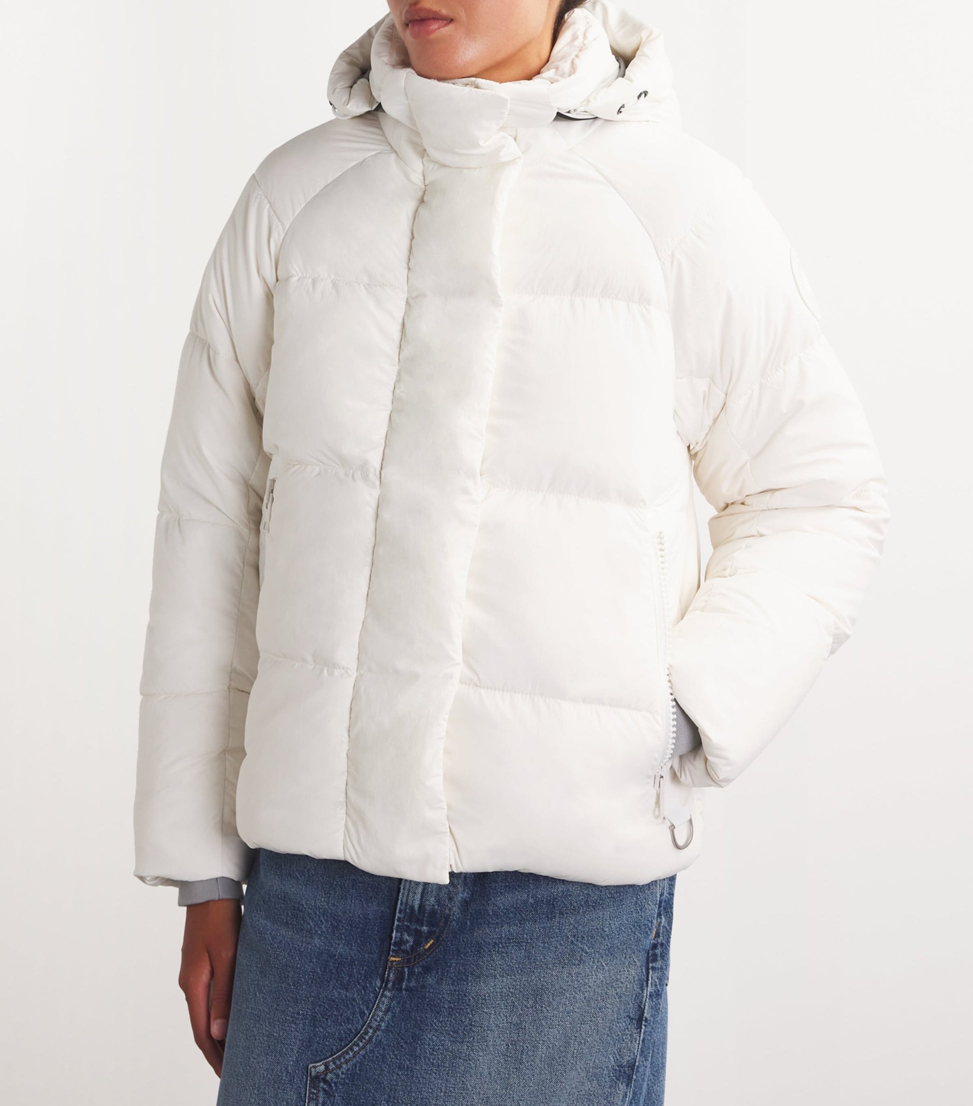 Canada Goose White Down-Filled Junction Parka