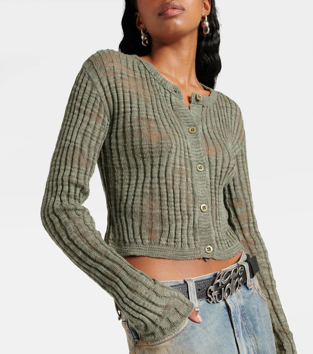 Acne Studios - Linen-blend cardigan