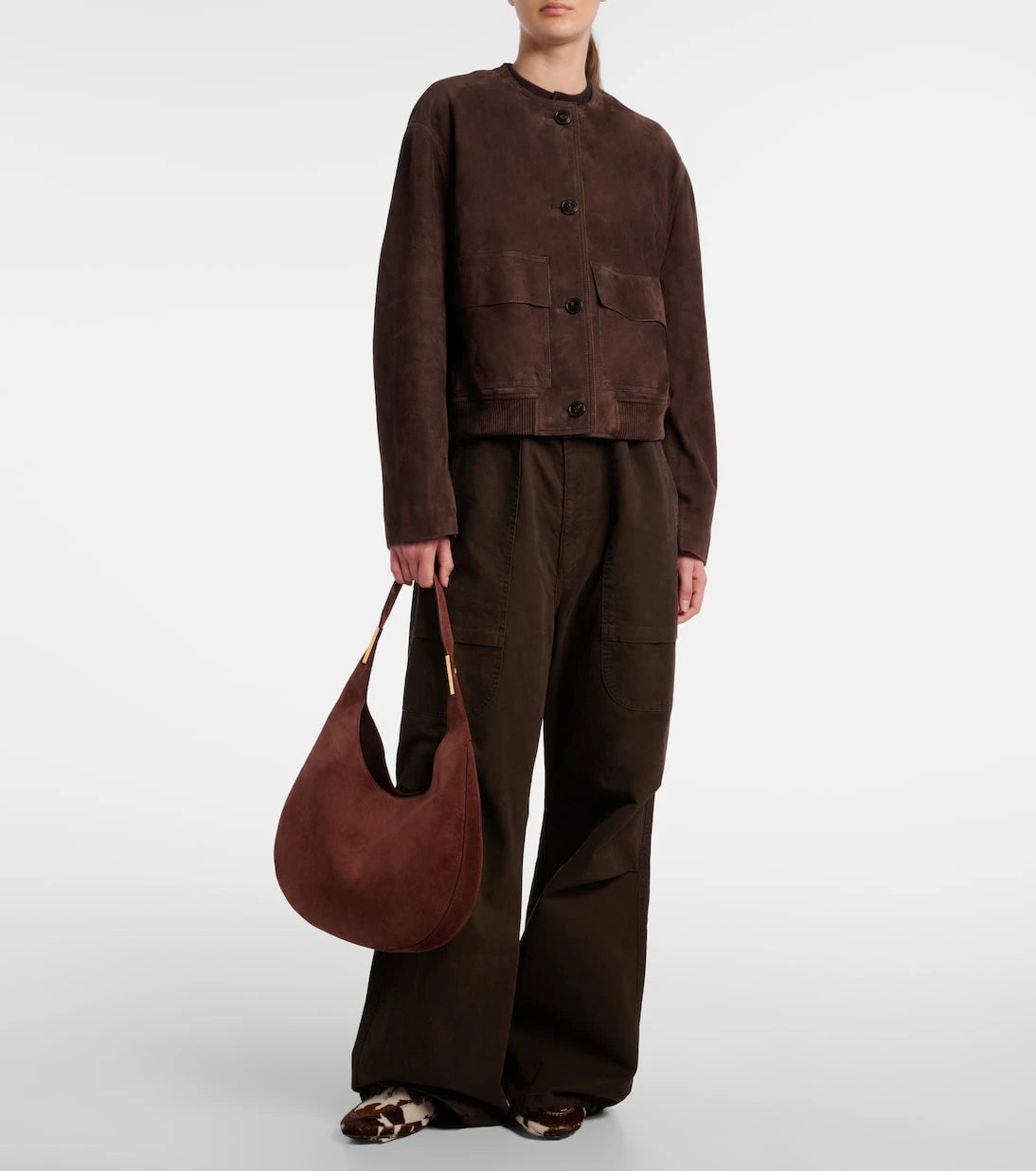 Savette - Florence Medium suede shoulder bag