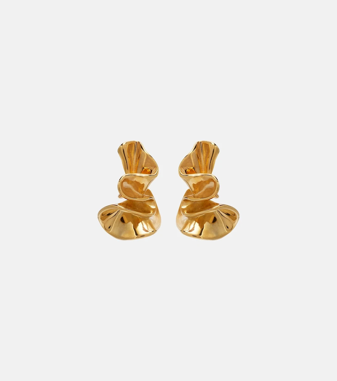 Bottega Veneta - Anemone Small gold-plated earrings