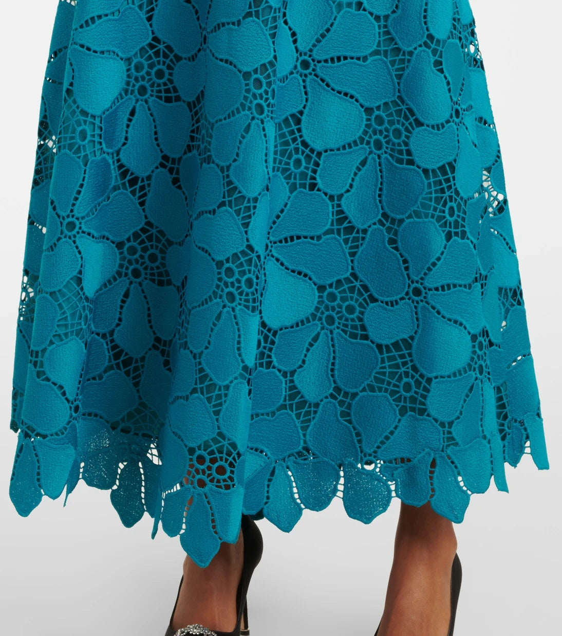 Elie Saab - Broderie anglaise maxi dress