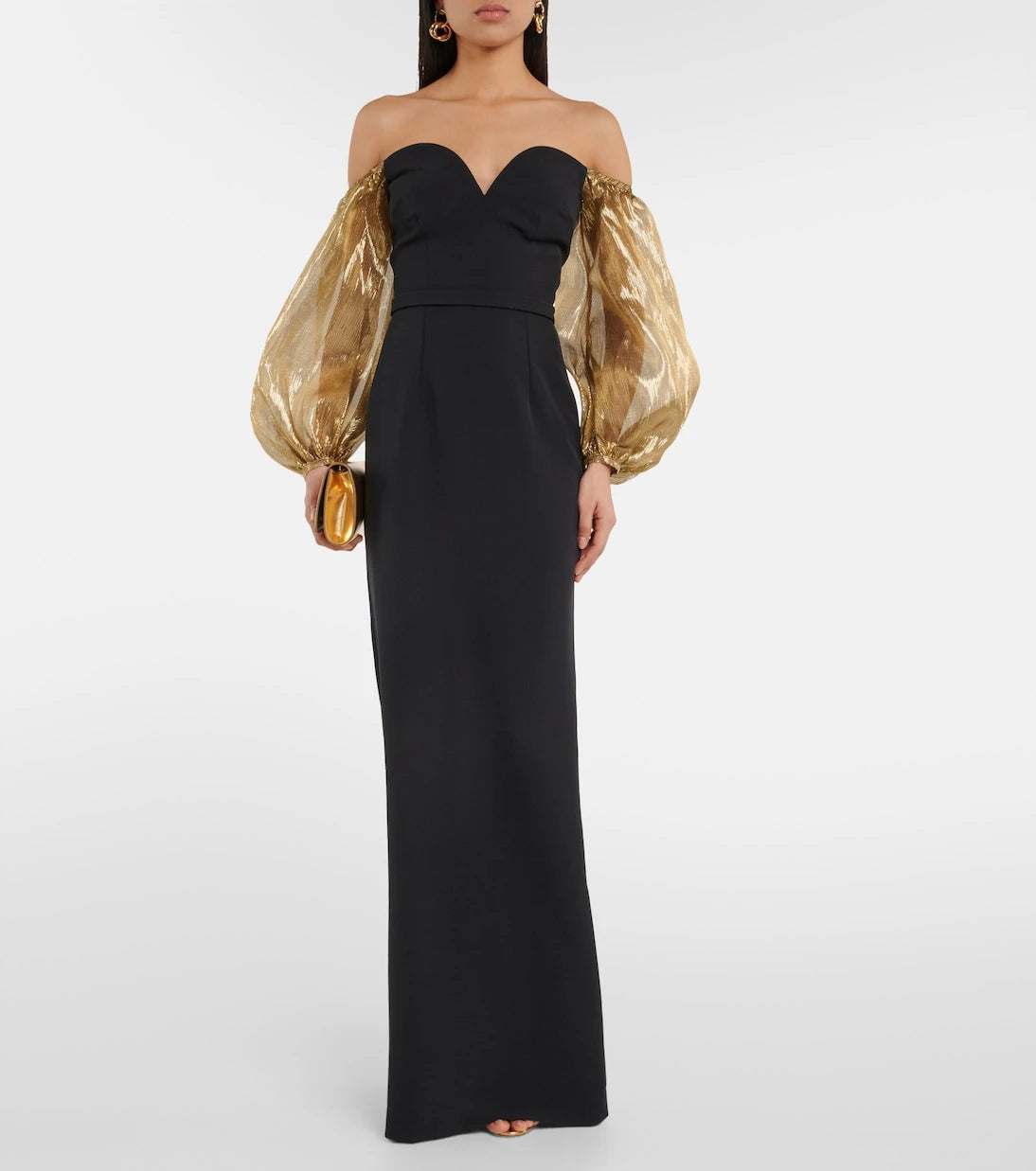 Safiyaa - Off-shoulder crêpe gown