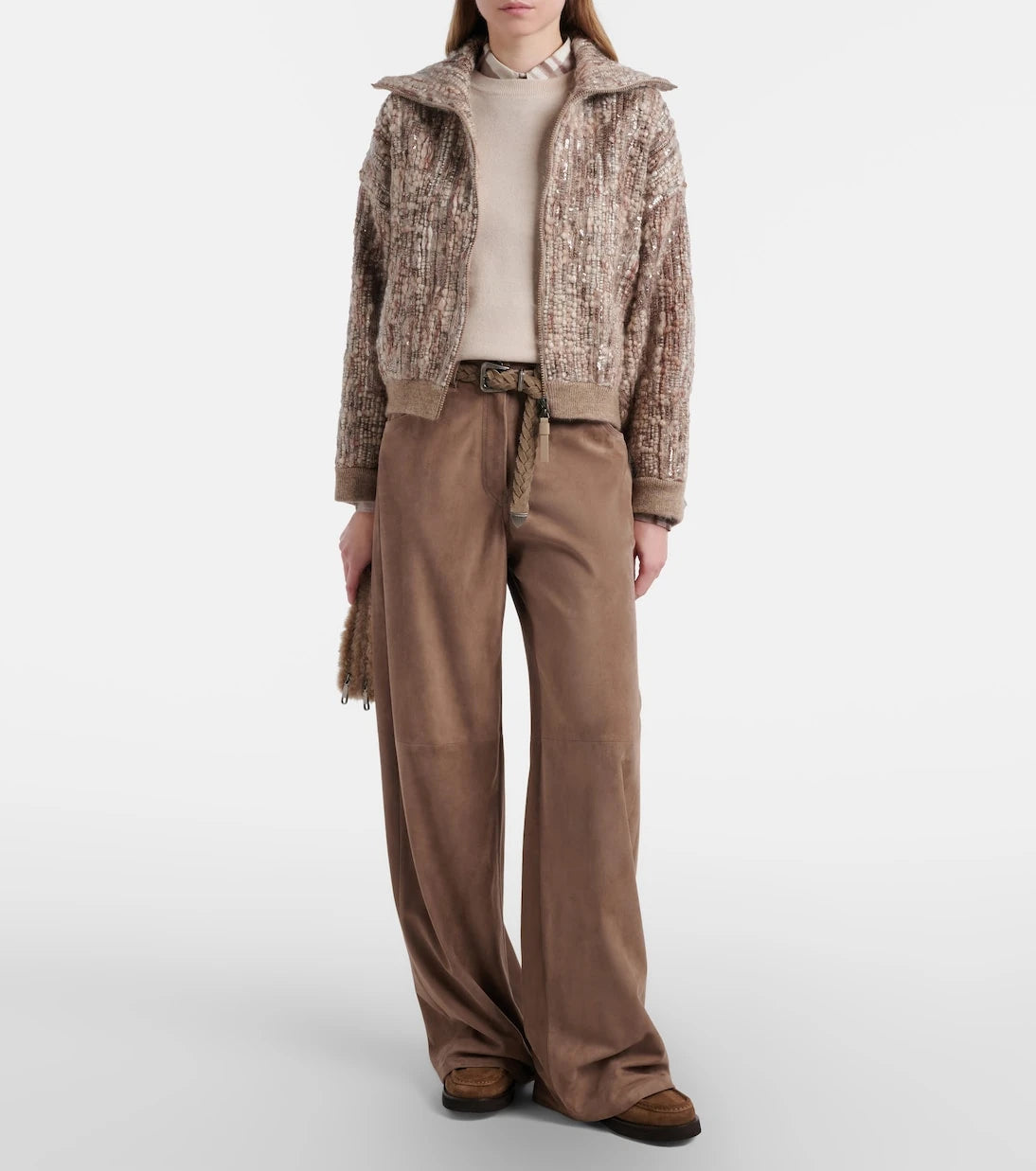 Brunello Cucinelli - Sequined mohair-blend cardigan