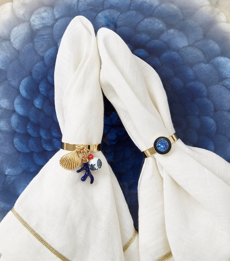 Joanna Buchanan Set of 2 Linen Embroidered Napkins