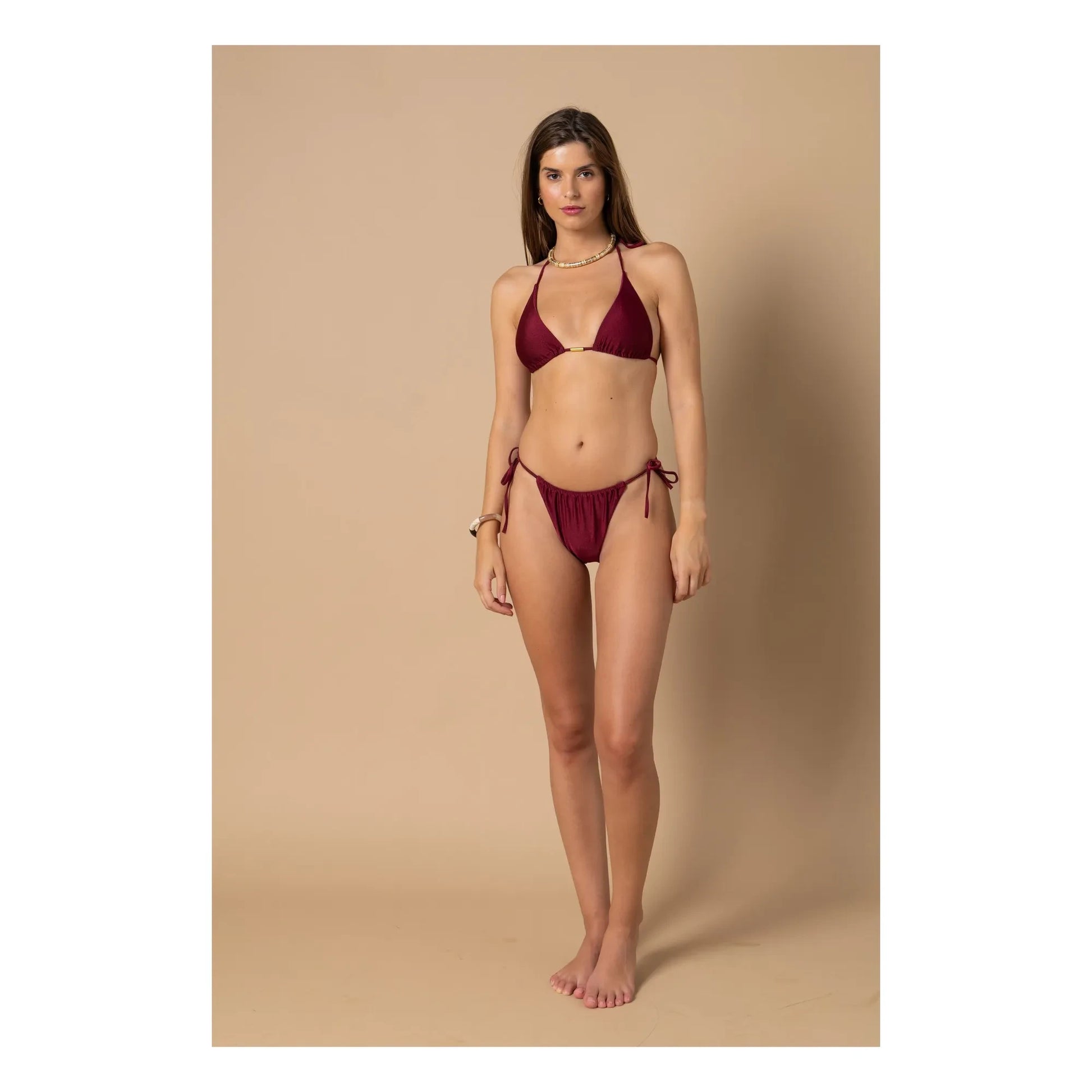 Alma Deia - Noué Mila Bottom | Burgundy