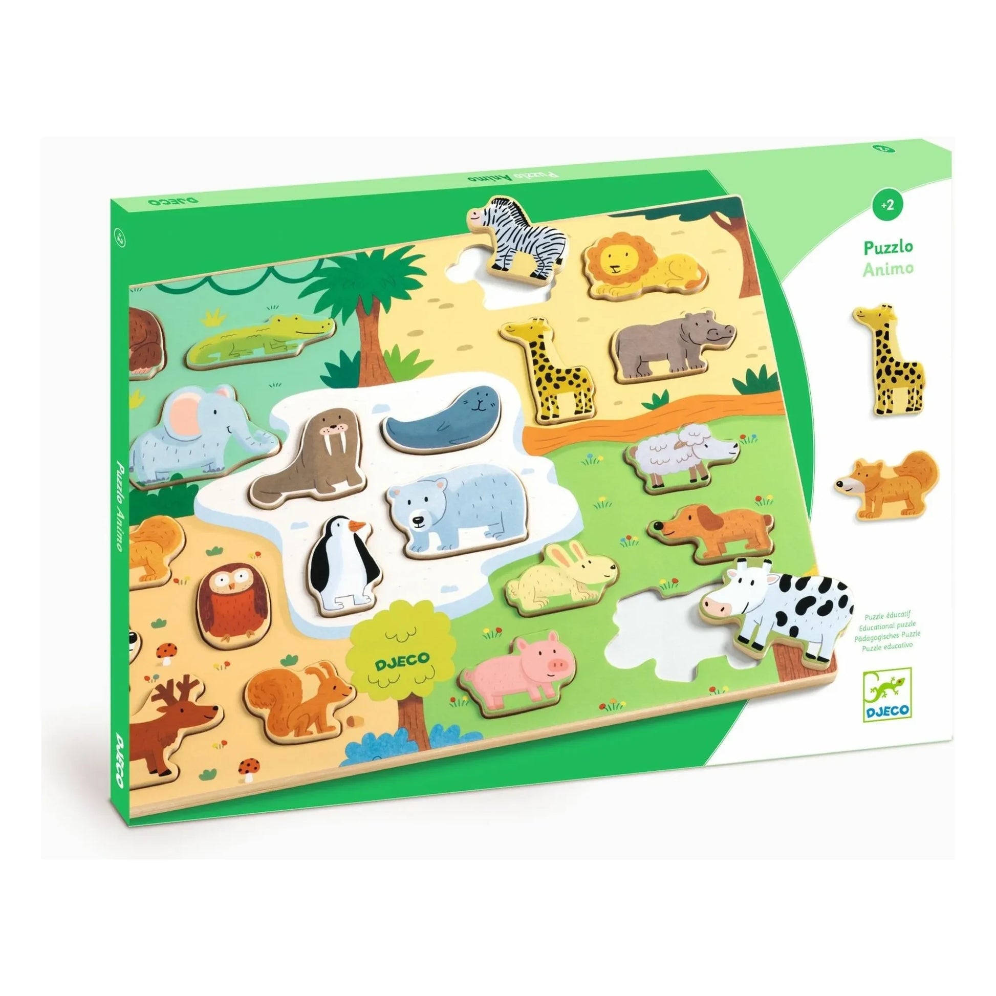 Djeco - Animal puzzle - 22 pieces
