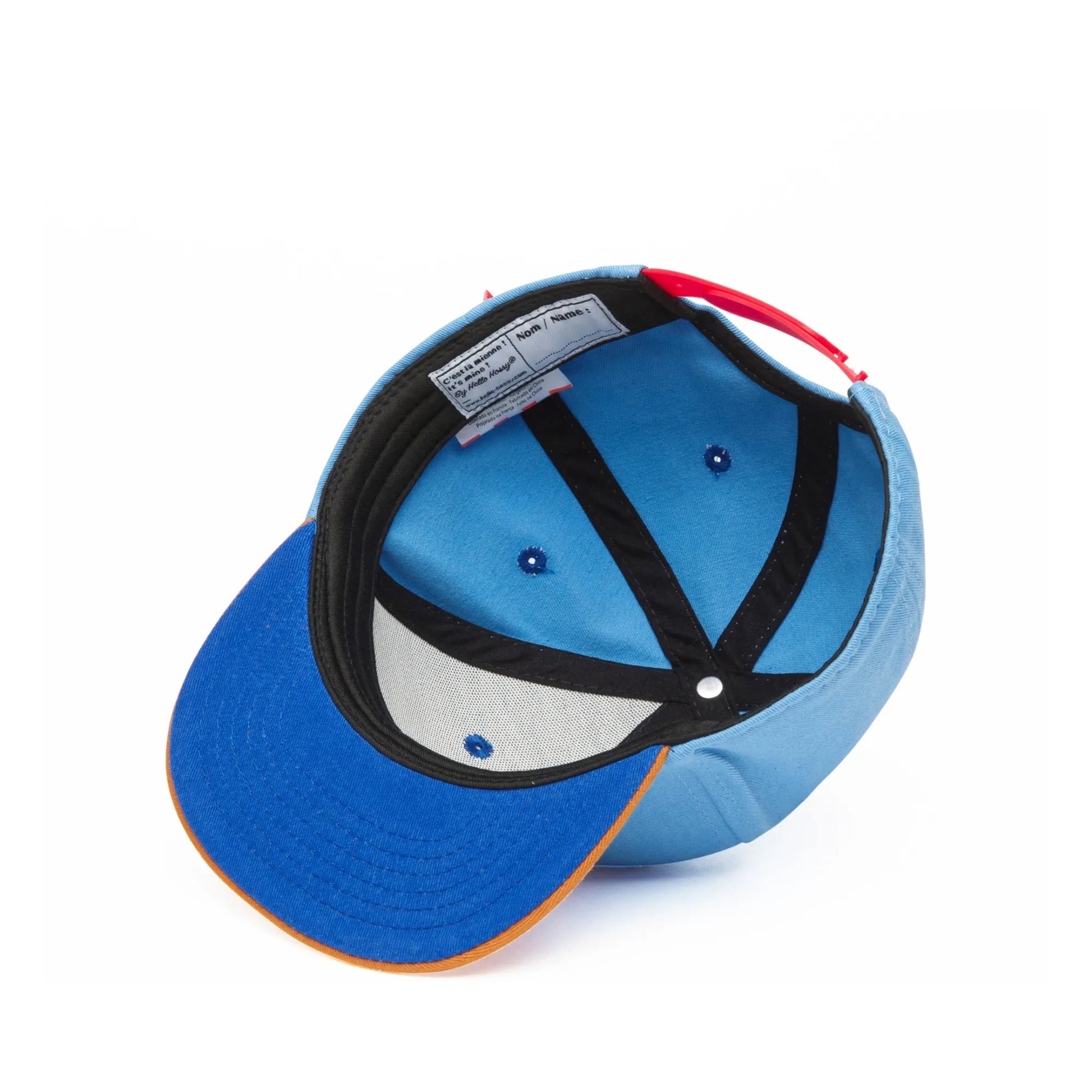 Hello Hossy - Plain Flat Visor Cap | Denim blue