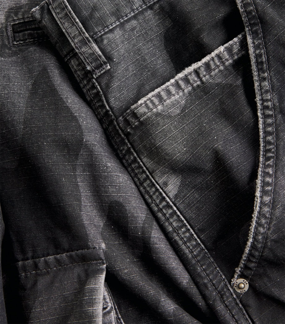 424 Cotton Ripstop Camouflage Print Cargo Trousers