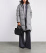 Grey Down-Silk-Cashmere Puffer Coat