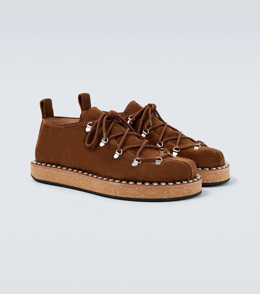 Loewe - Rivet studded suede shoes