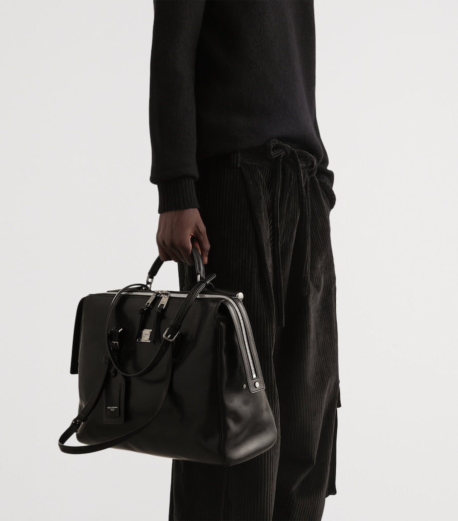 Dolce & Gabbana Leather-Blend Top-Handle Bag