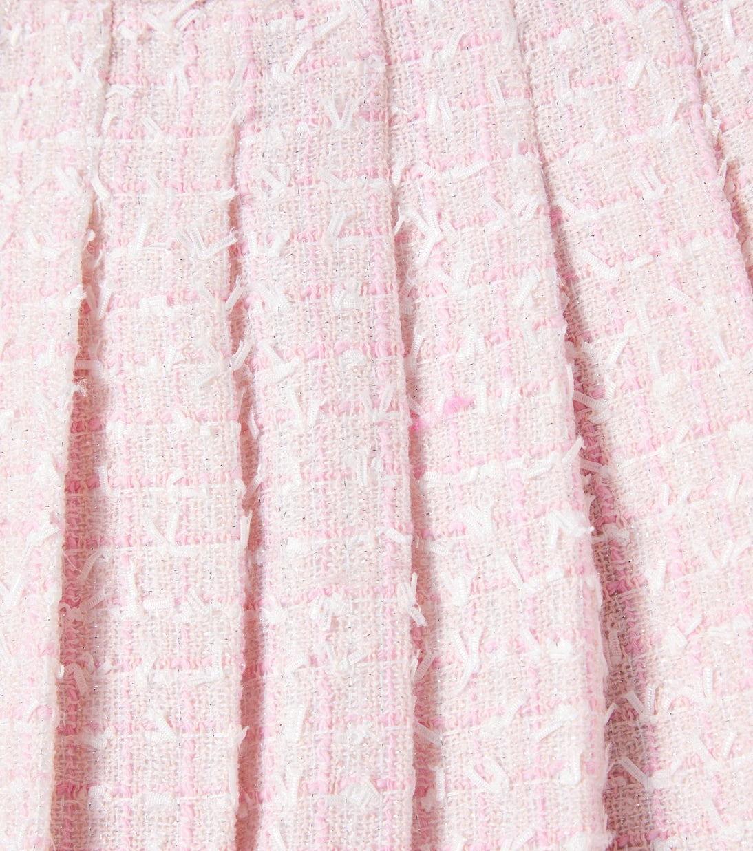 Self-Portrait Kids - Pleated bouclé skirt