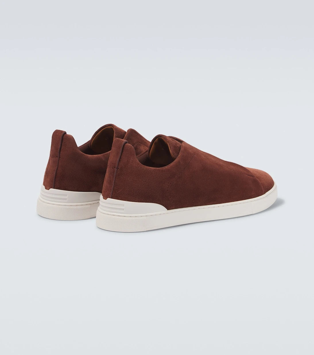 Zegna - Triple Stitch Low suede sneakers
