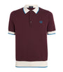 Wool-Cotton Contrast-Trim Polo Shirt