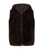 Brunello Cucinelli Brown Cashmere Hooded Vest