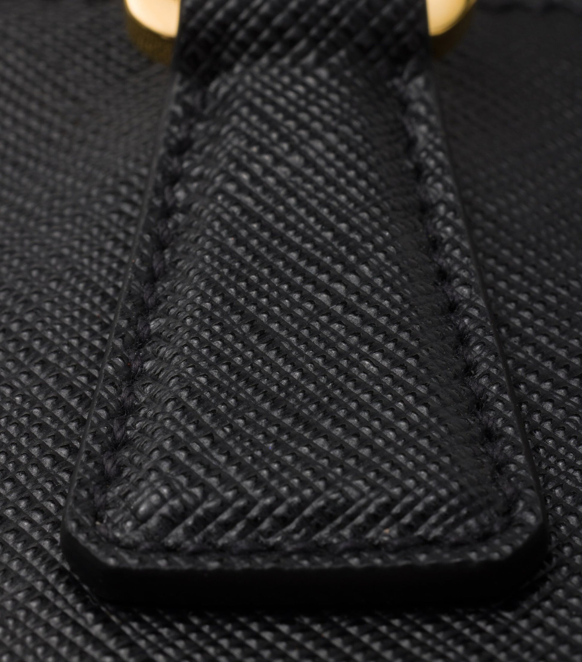 Prada Black Mini Saffiano Leather Galleria Top-Handle Bag