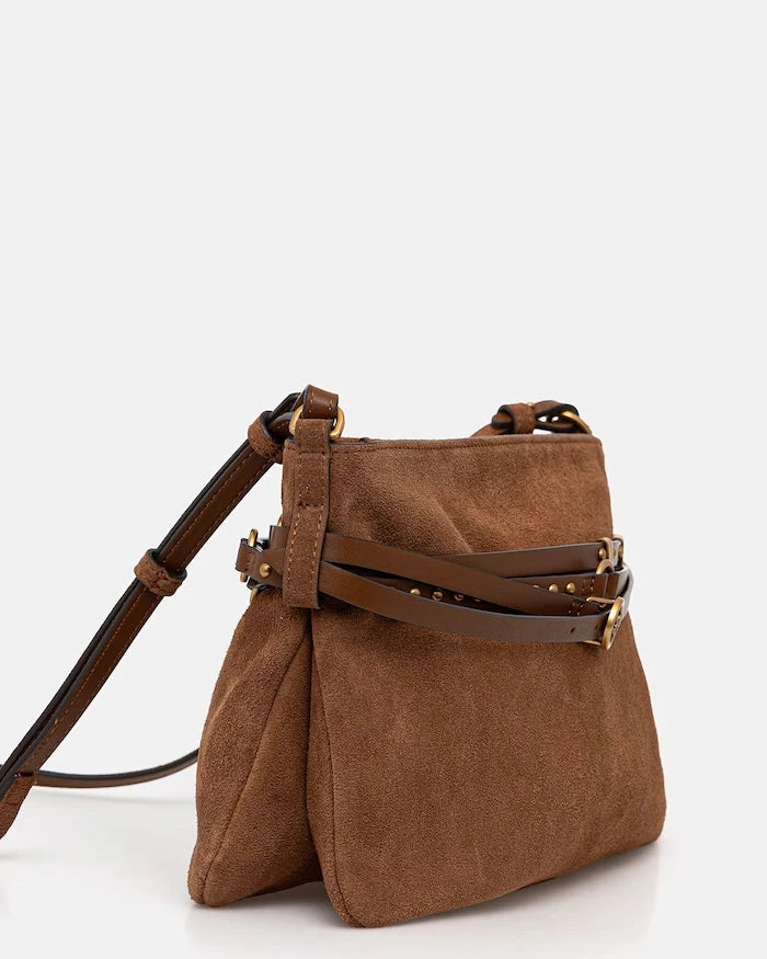 Pinko чанта crossbody дамска от велур