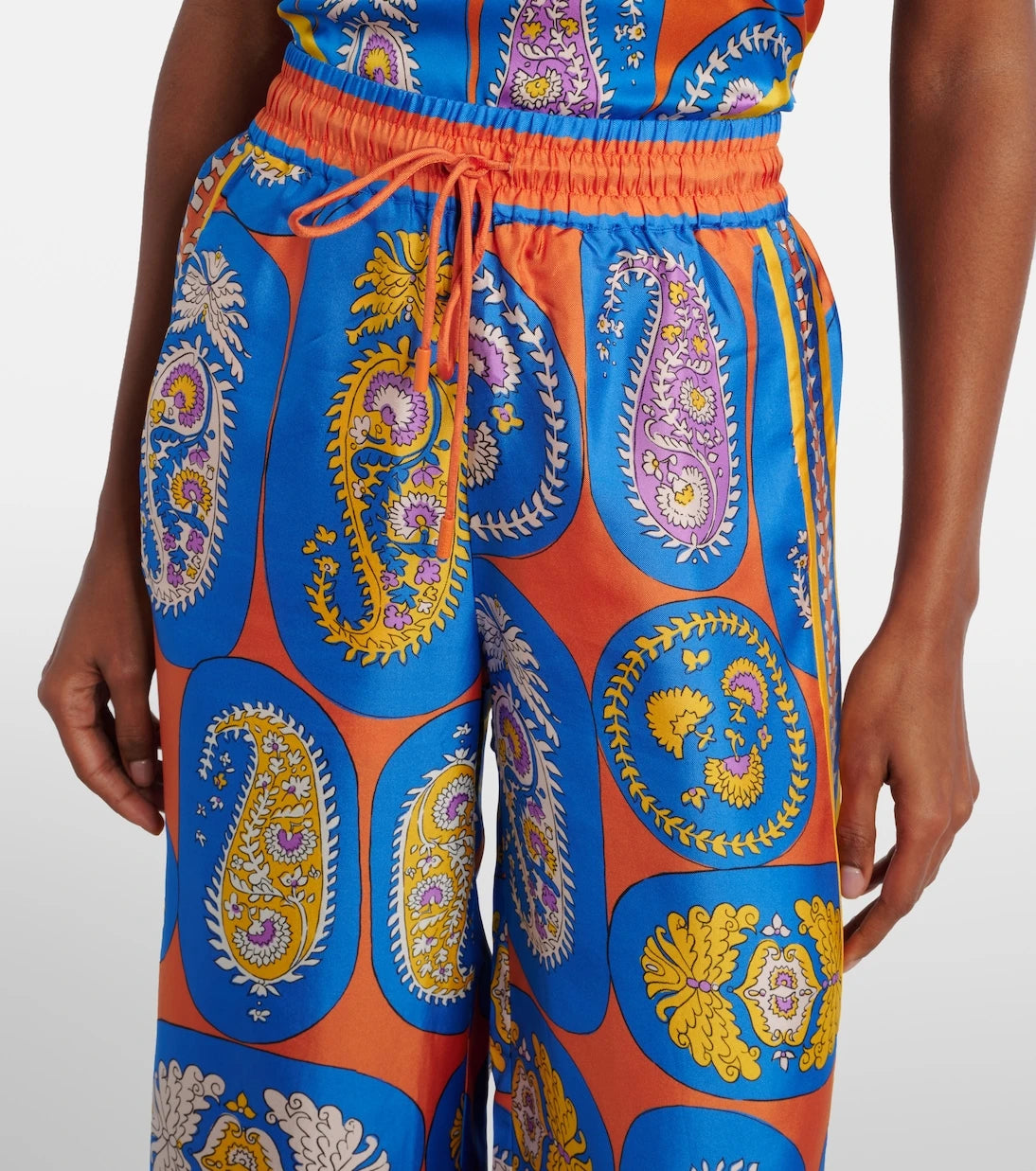 Alémais - Luis printed silk palazzo pants