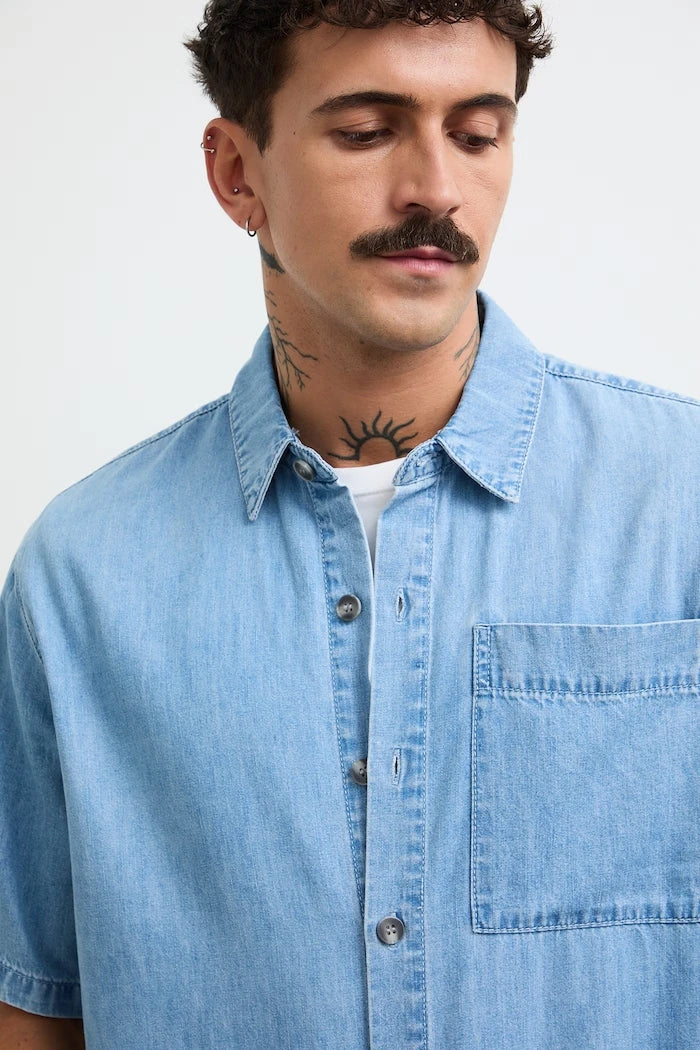 Medicine erkek denim gömlek