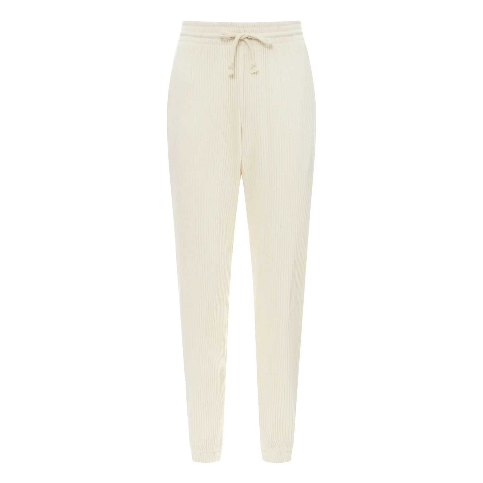 Baserange - Ribbed Jogging Bottoms | Off white
