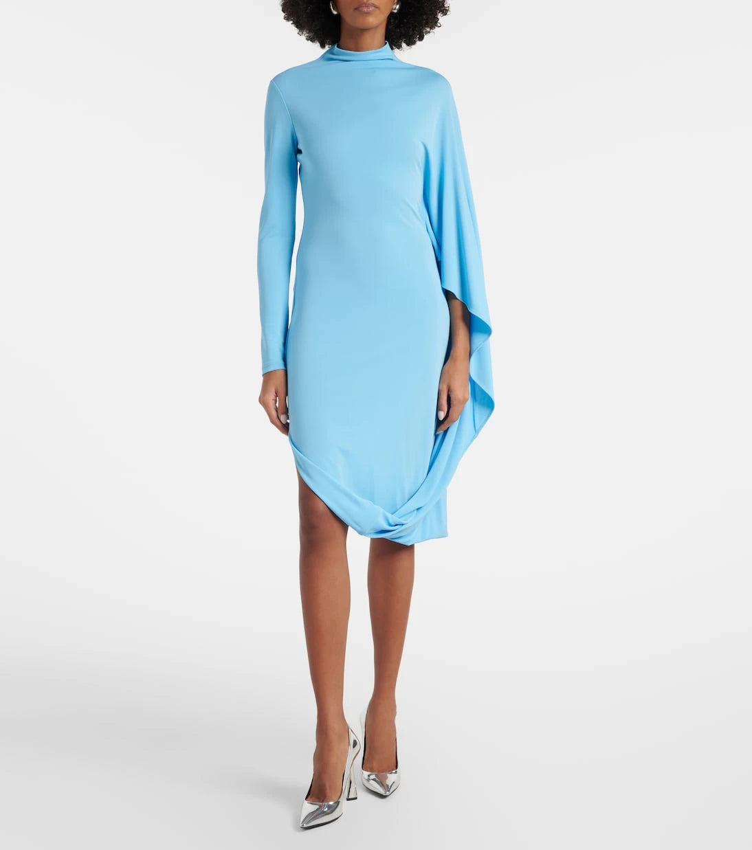 Stella McCartney - Draped jersey midi dress