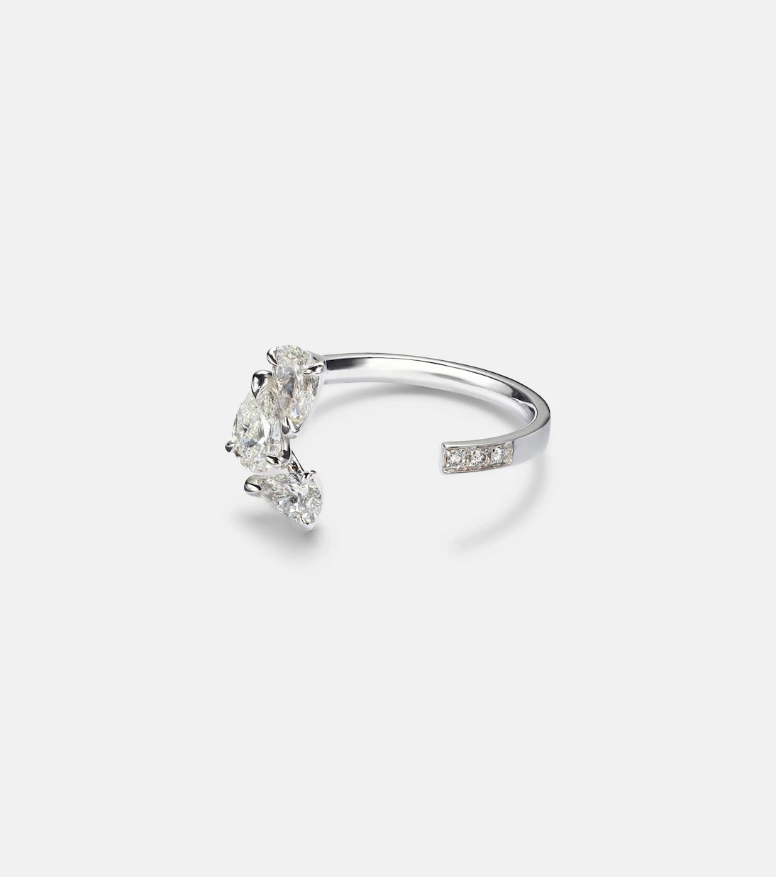 Repossi - Serti sur Vide 18kt white gold ring with diamonds