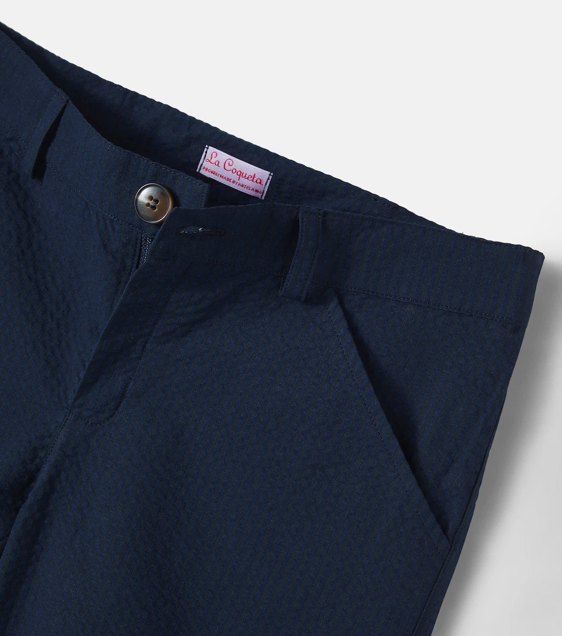 La Coqueta - Bocusi cotton seersucker shorts