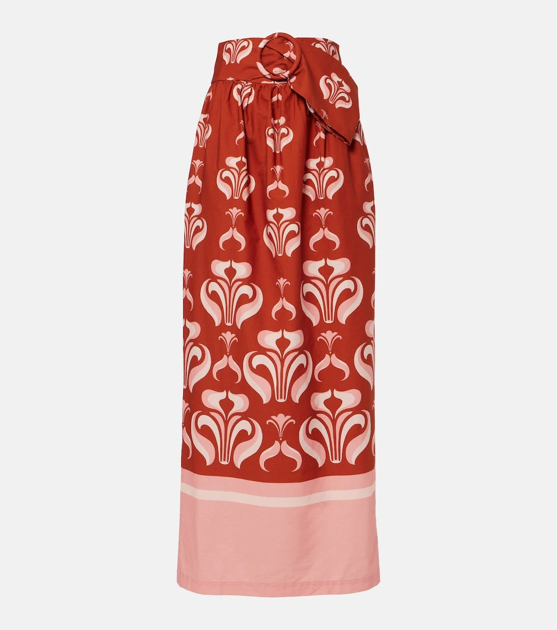 Adriana Degreas - Printed cotton maxi skirt