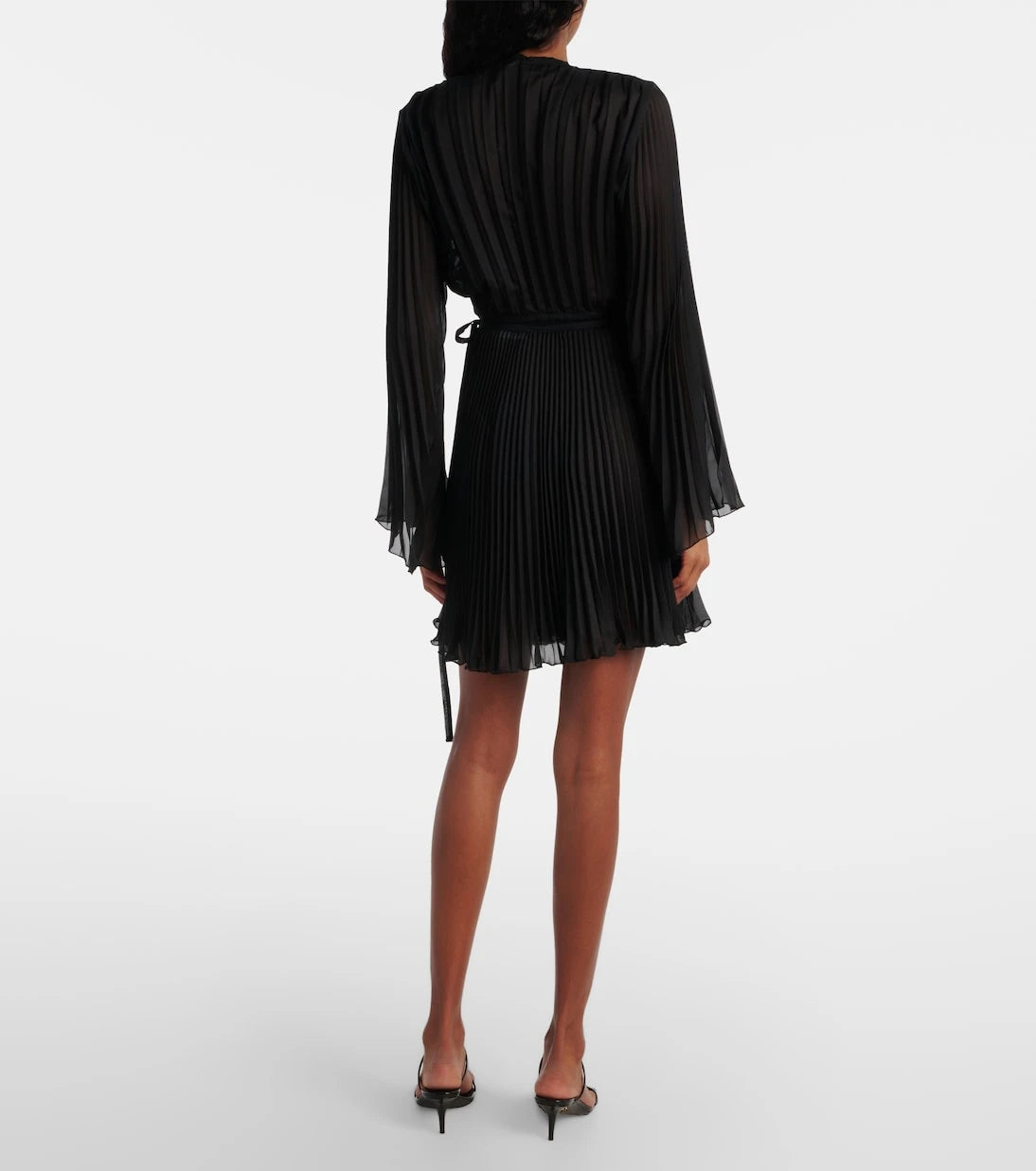 Versace - Safety Pin pleated beach cover-up